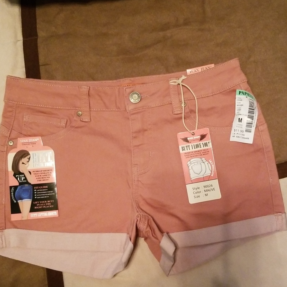 Wax Jean Shorts Size Medium